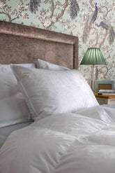 Laura Ashley White Superior Goose 100% Cotton Feather And Down Pillow